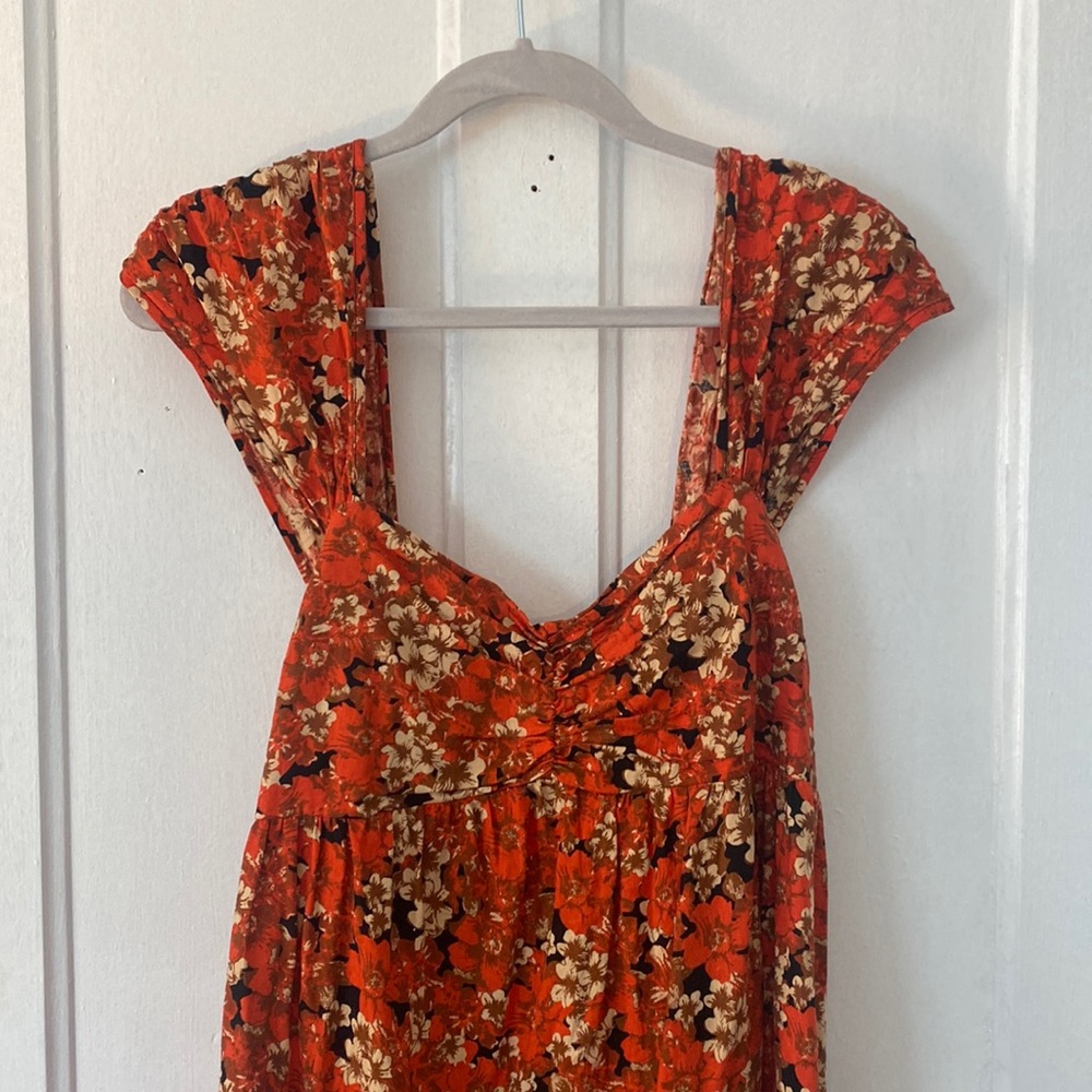 Orange Free People Mini Dress